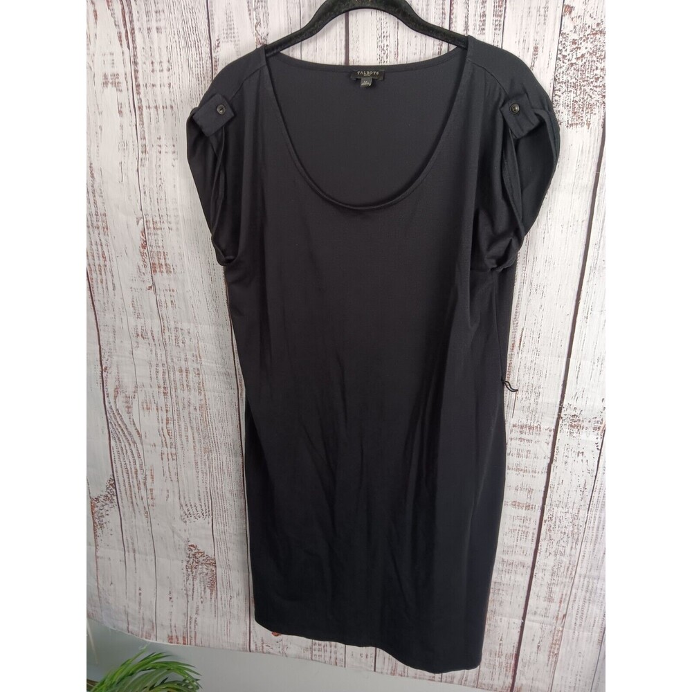 Talbots Petites Casual Shift Dress Size Large P  Shirt Round Neck Short Sleeve